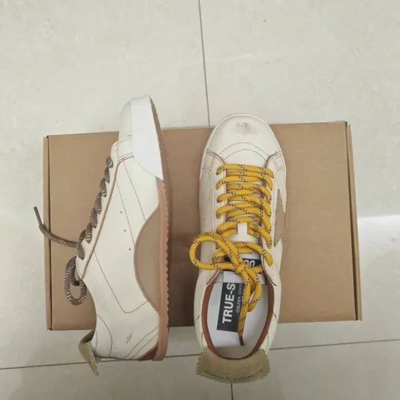 Golden Goose Cream and Yellow Loafers - Picture 3 of 6